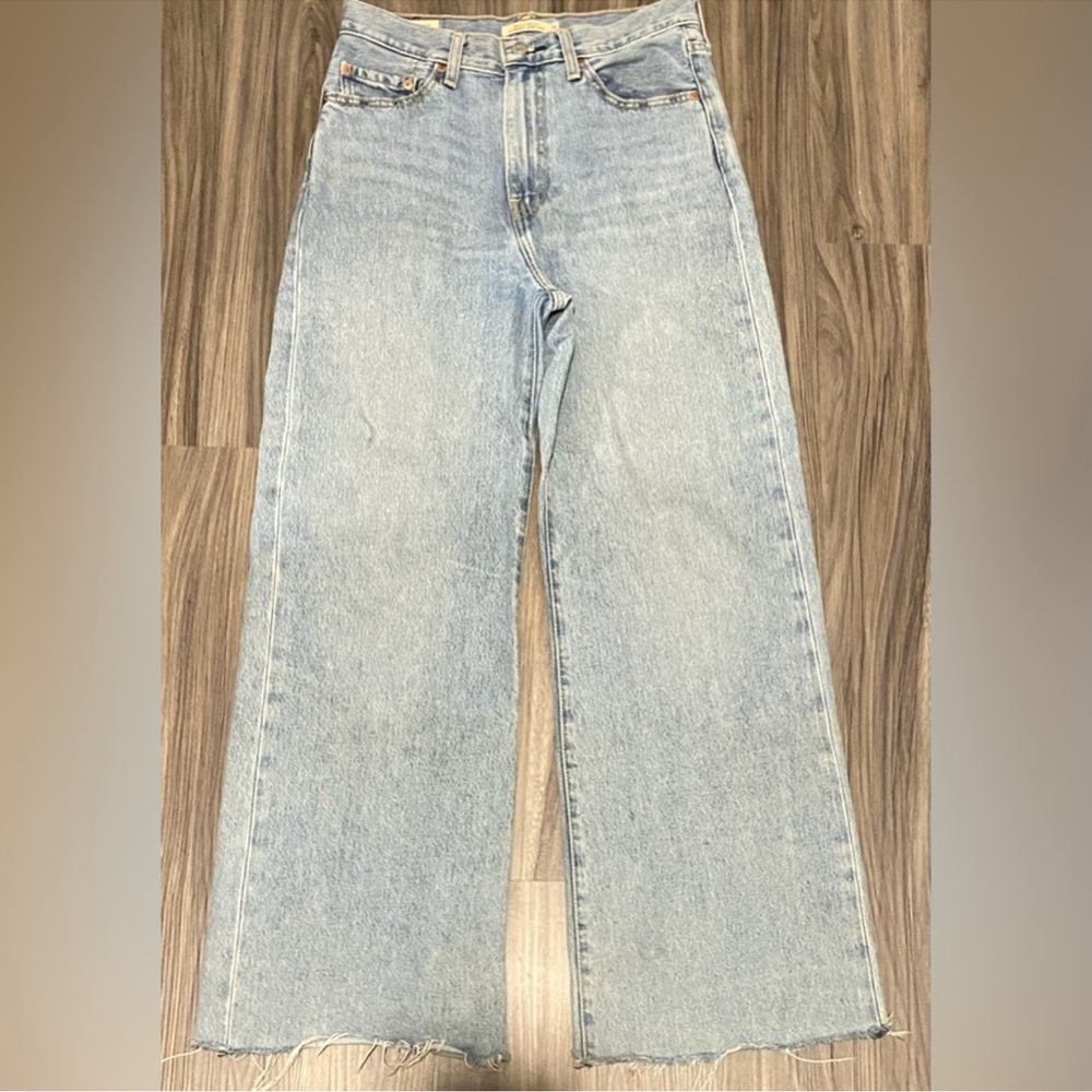 Levi's Sky Blue Wide Leg Jeans